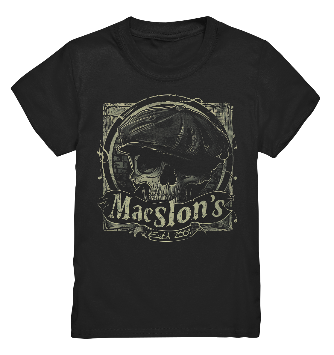 MacSlon's "Estd. 2009 / Flatcap-Skull XI" - Kids Premium Shirt