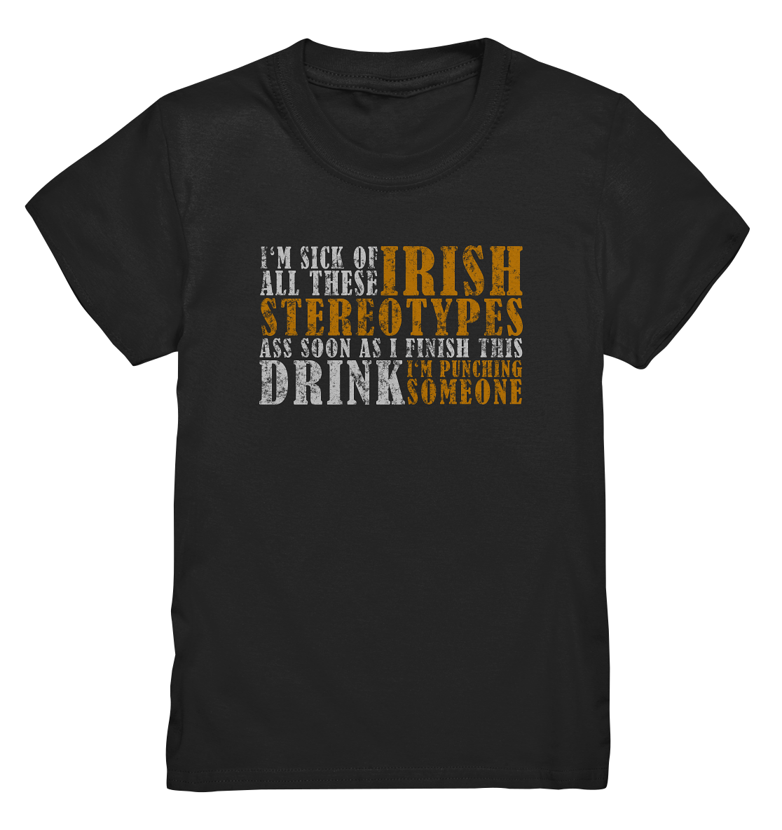 Irish Stereotypes "Punching Someone I" - Kids Premium Shirt