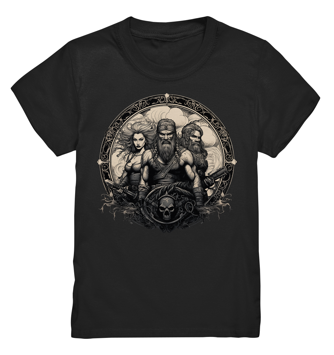 Celtic Warrior "Group / Skull"  - Kids Premium Shirt