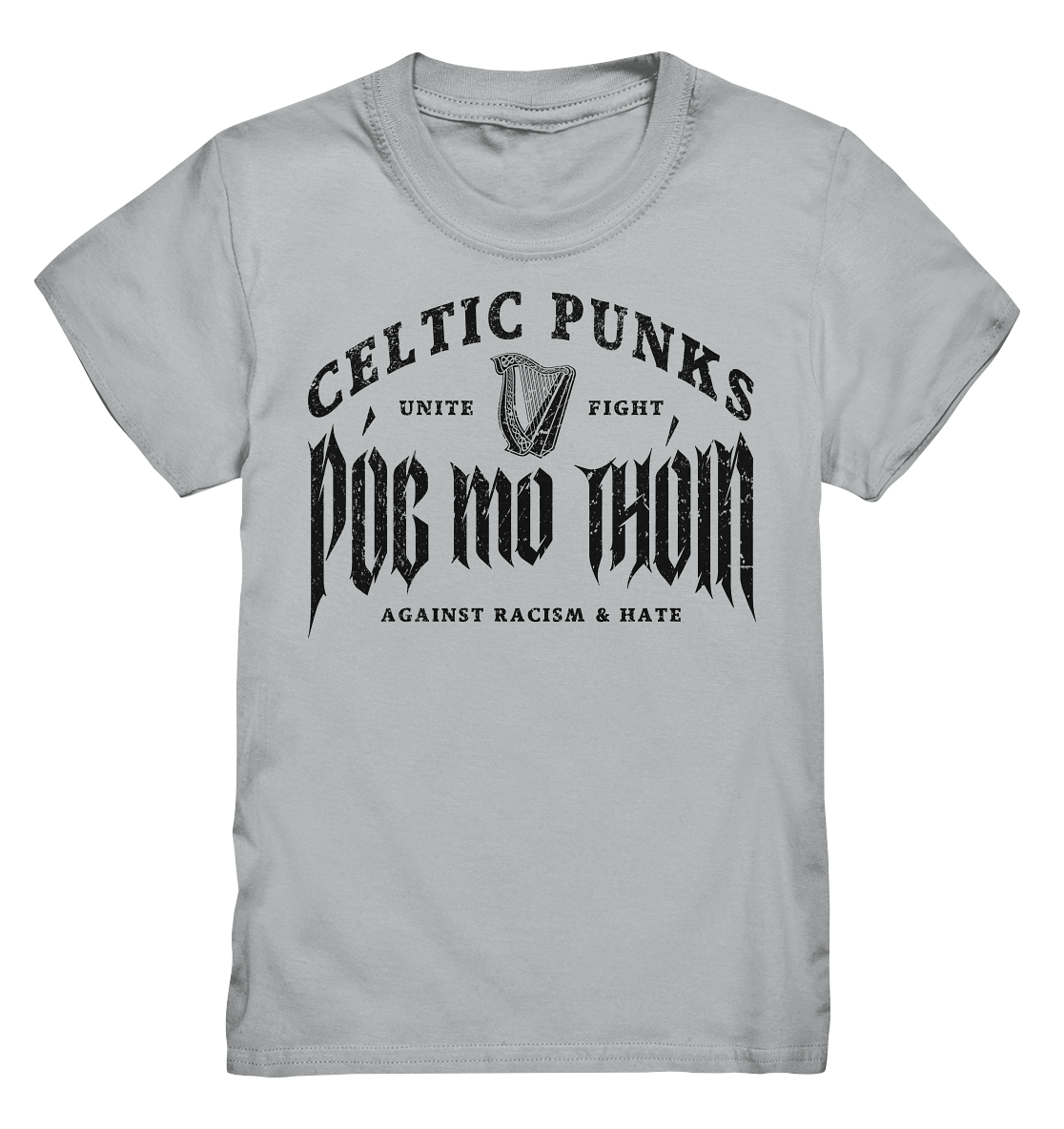 Póg Mo Thóin Streetwear "Celtic Punks Against Racism & Hate / Unite & Fight" - Kids Premium Shirt