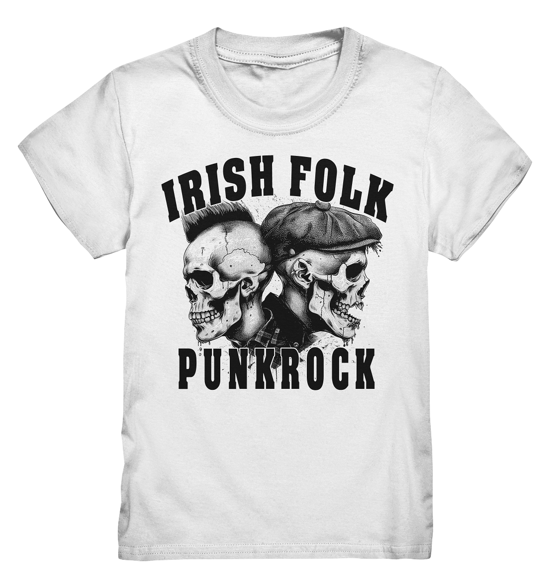 Irish Folk "Punkrock / Skulls" - Kids Premium Shirt