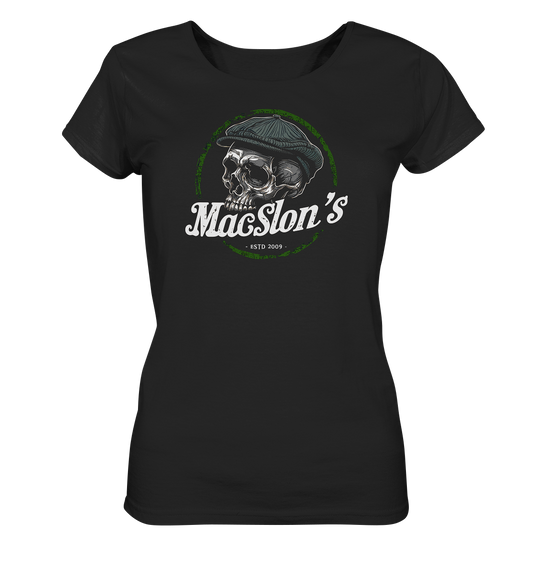 MacSlon's "Estd. 2009 / Flatcap-Skull" - Ladies Organic Shirt