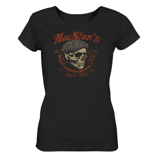 MacSlon's "Since 2009 / Flatcap-Skull I" - Ladies Organic Shirt