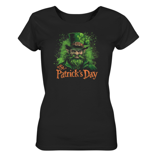 St. Patrick's Day "Leprechaun V" - Ladies Organic Shirt