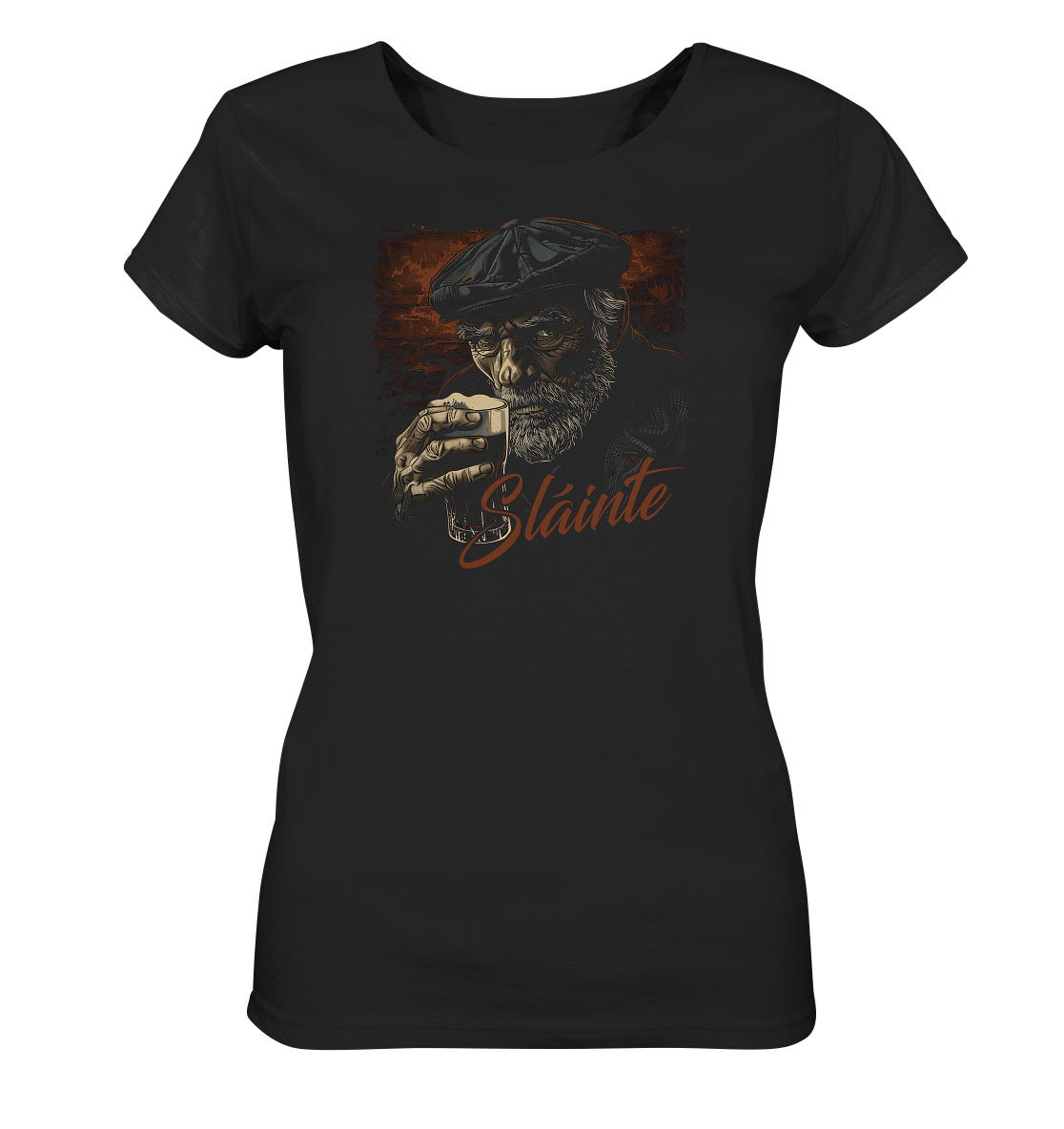 Sláinte "Old Irish Bastard III" - Ladies Organic Shirt