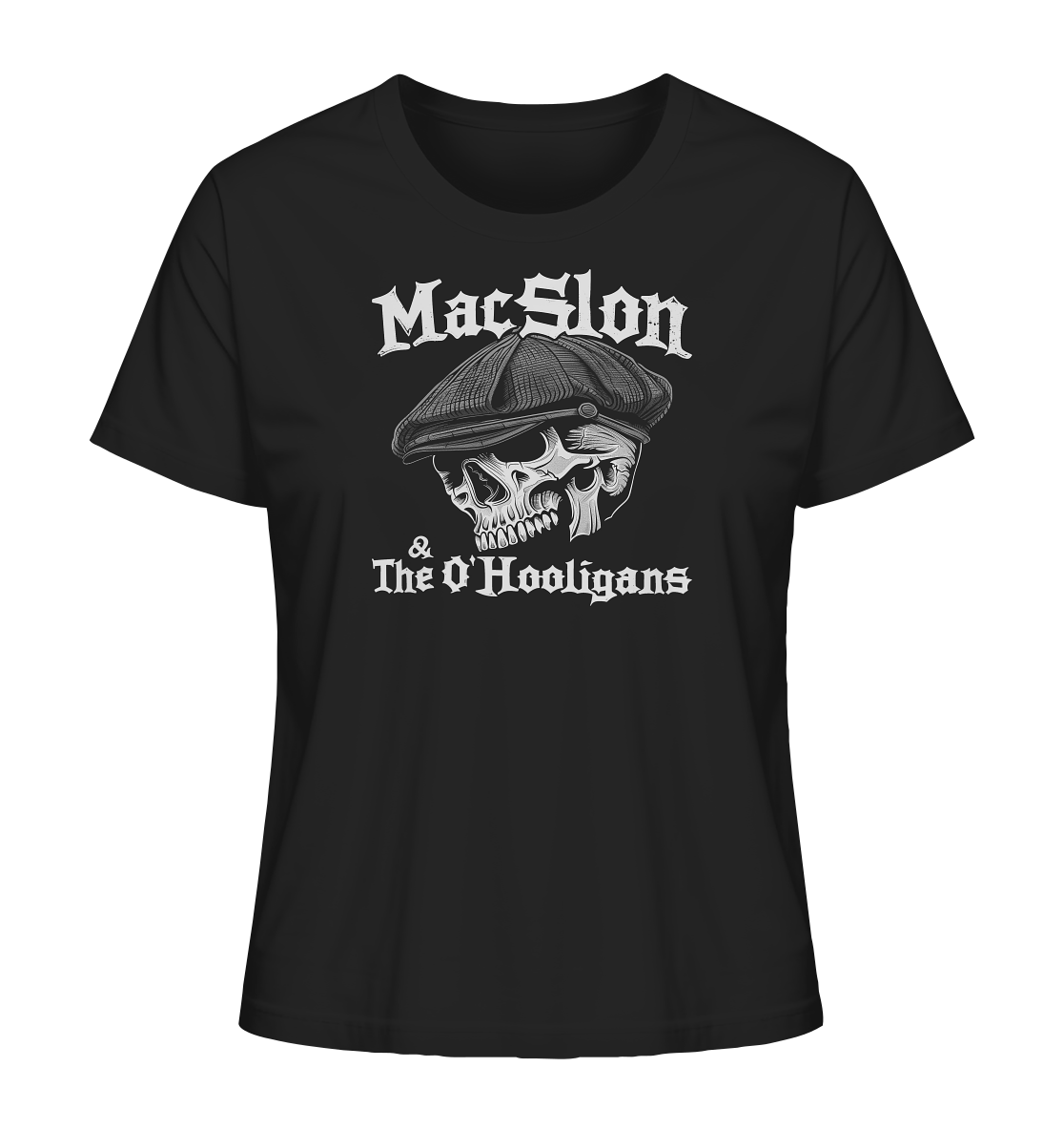 MacSlon & The O'Hooligans "Flatcap-Skull I" - Ladies Organic Shirt