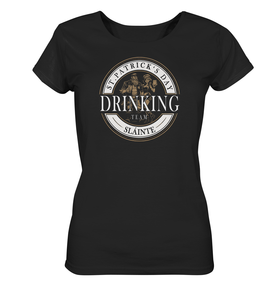 St. Patrick's Day "Drinking Team / Sláinte" - Ladies Organic Shirt