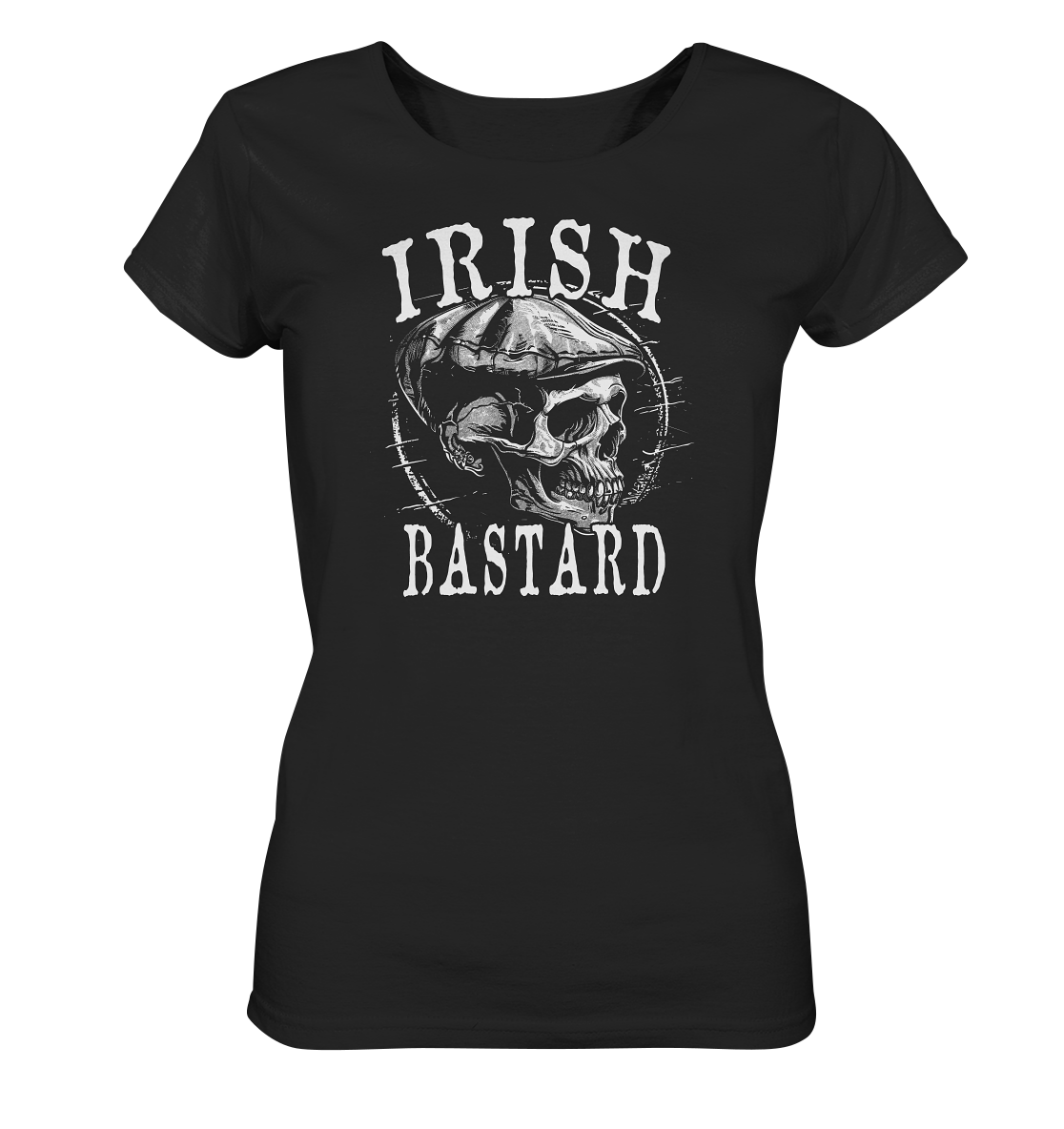 Irish Bastard "Flatcap-Skull I" - Ladies Organic Shirt