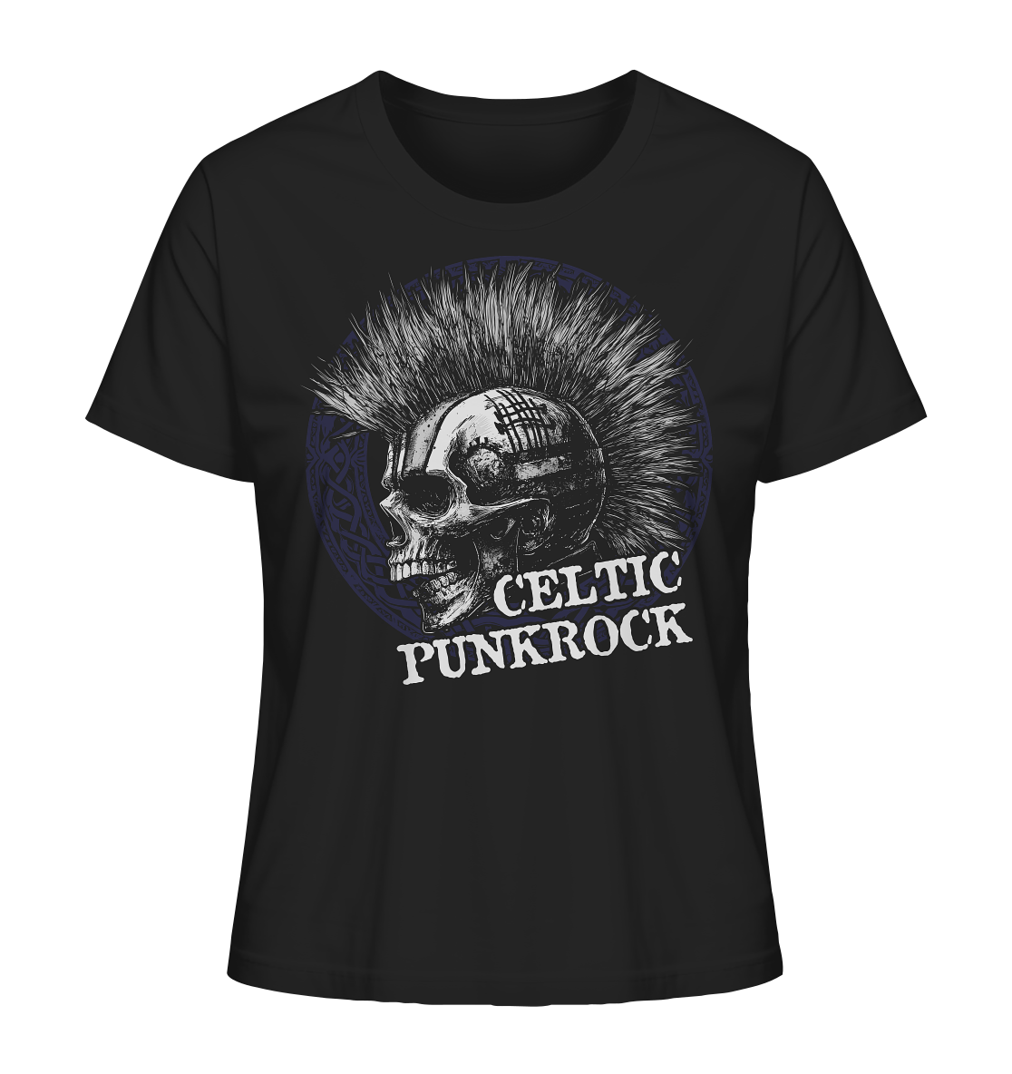 Celtic Punkrock "Mohawk / Skull I" - Ladies Organic Shirt