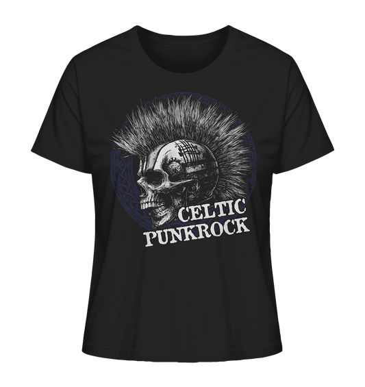 Celtic Punkrock "Mohawk / Skull I" - Ladies Organic Shirt