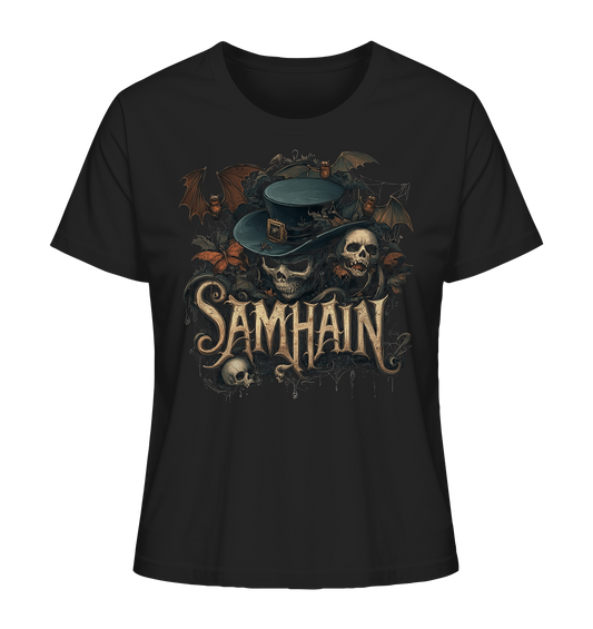 Samhain "Bats & Skulls I" - Ladies Organic Shirt