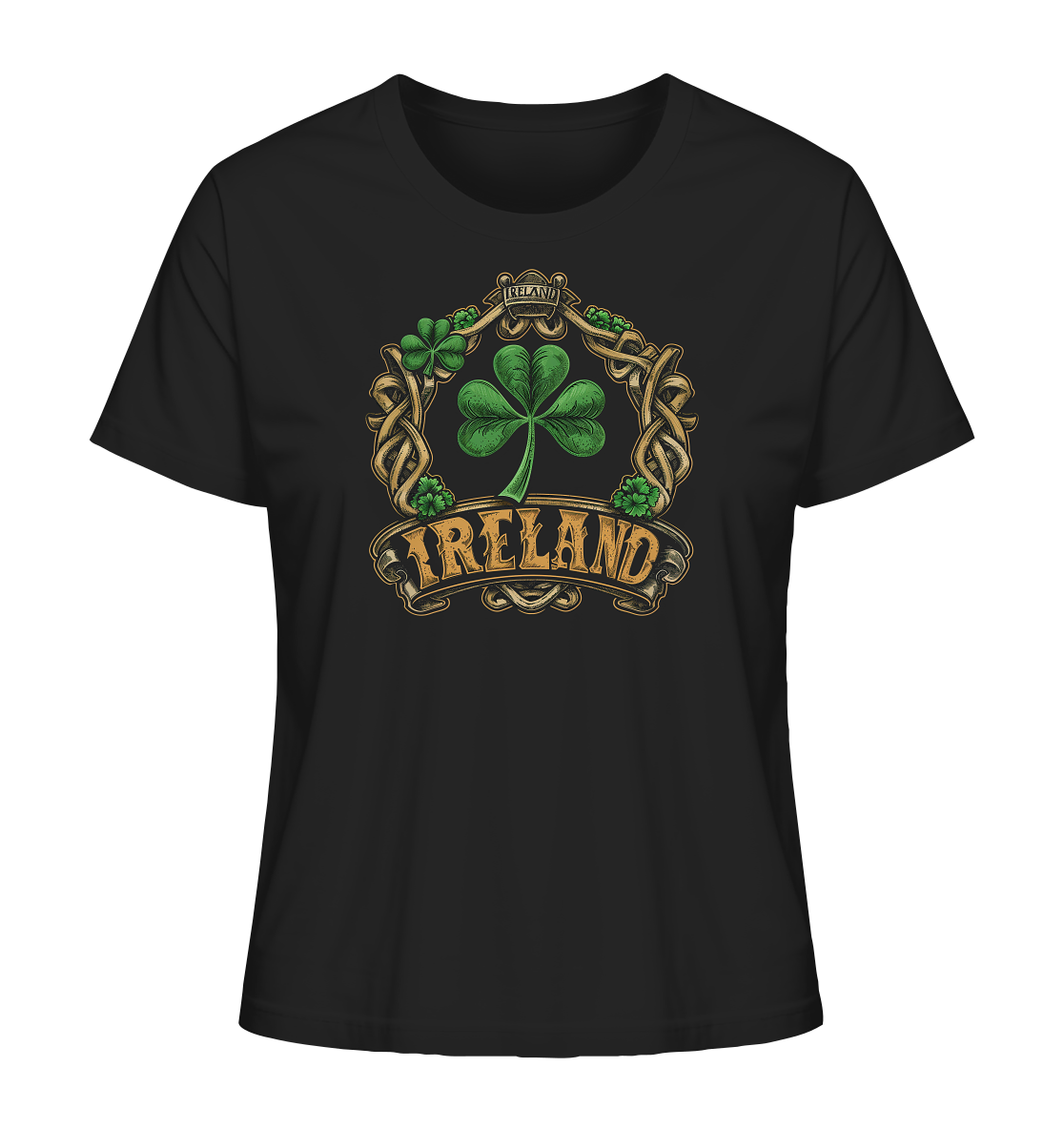 Ireland "Shamrock / Crest III" - Ladies Organic Shirt