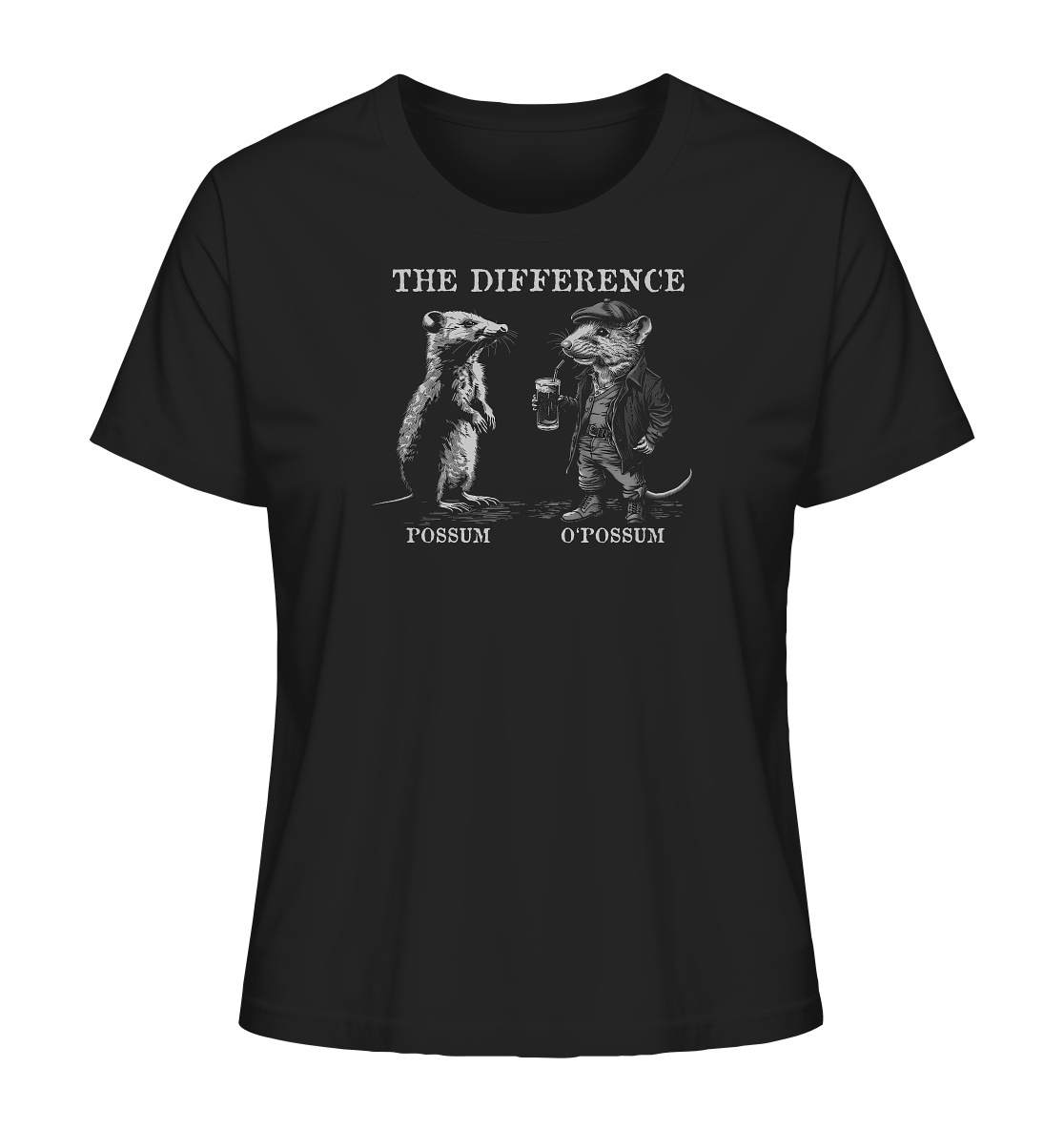 The Difference "Possum & O'Possum" - Ladies Organic Shirt