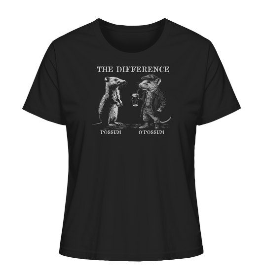 The Difference "Possum & O'Possum" - Ladies Organic Shirt