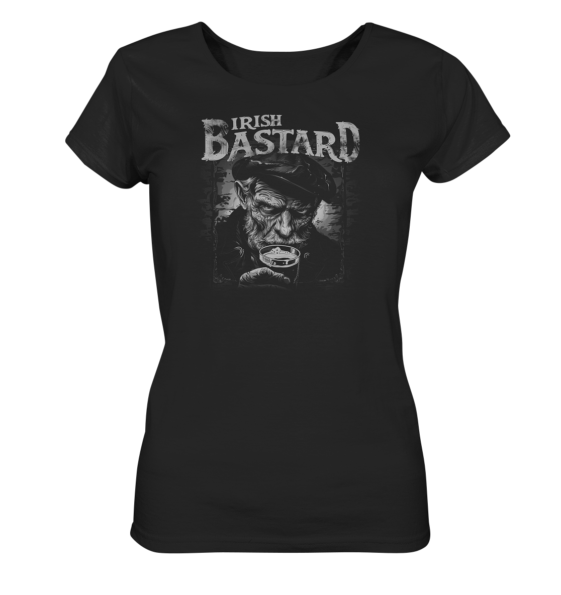 Irish Bastard "Old Irish Man II" - Ladies Organic Shirt