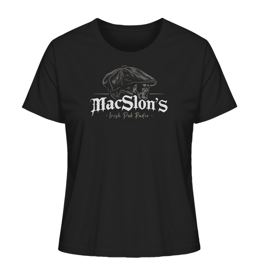 MacSlon's Irish Pub Radio "Flatcap-Skull I"  - Ladies Organic Shirt