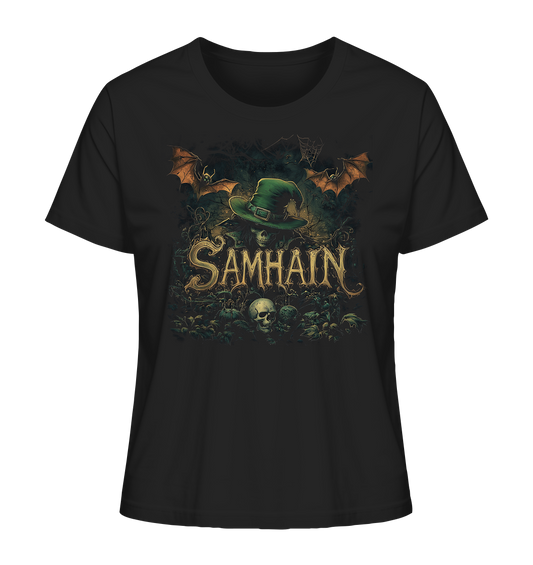 Samhain "Bats & Skulls II" - Ladies Organic Shirt