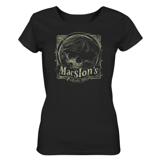 MacSlon's "Estd. 2009 / Flatcap-Skull XI" - Ladies Organic Shirt