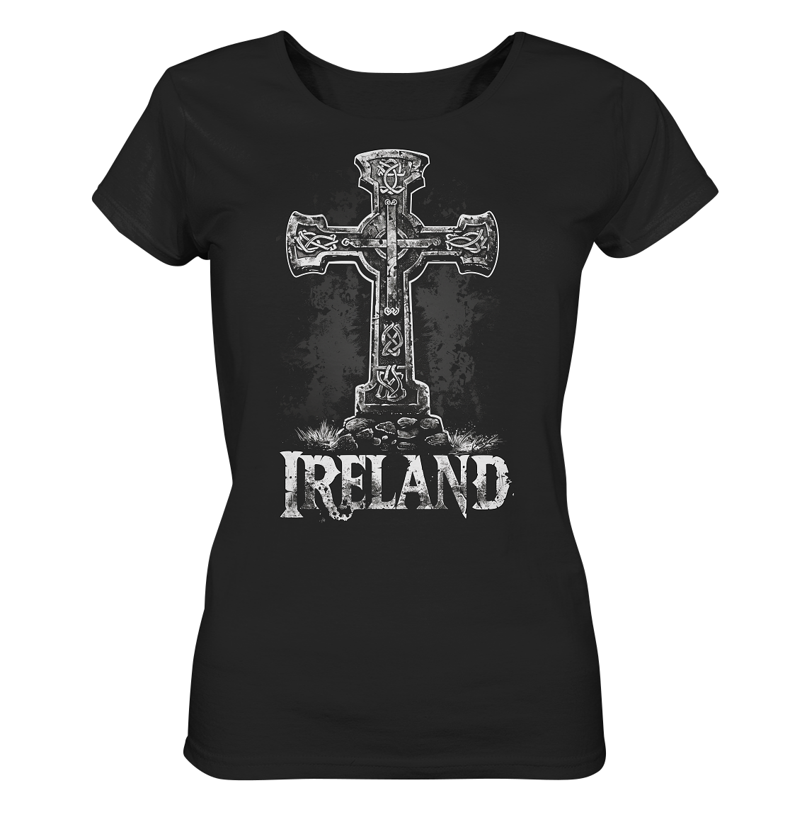 Ireland "Celtic Cross I"  - Ladies Organic Shirt