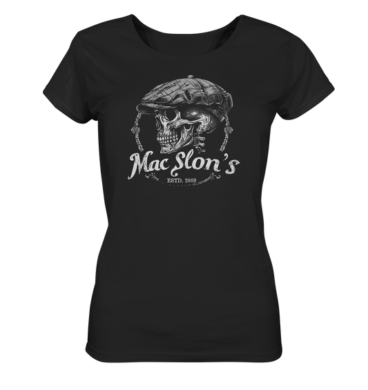 MacSlon's "Estd. 2009 / Flatcap-Skull VII" - Ladies Organic Shirt