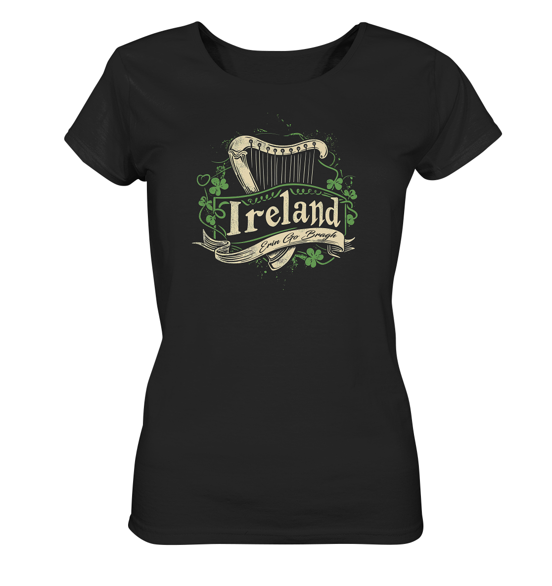 Ireland "Erin Go Bragh / Crest"  - Ladies Organic Shirt