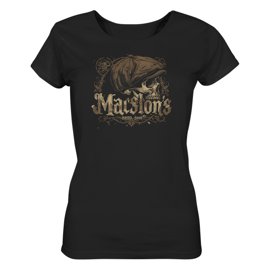 MacSlon's "Estd. 2009 / Flatcap-Skull VIII" - Ladies Organic Shirt