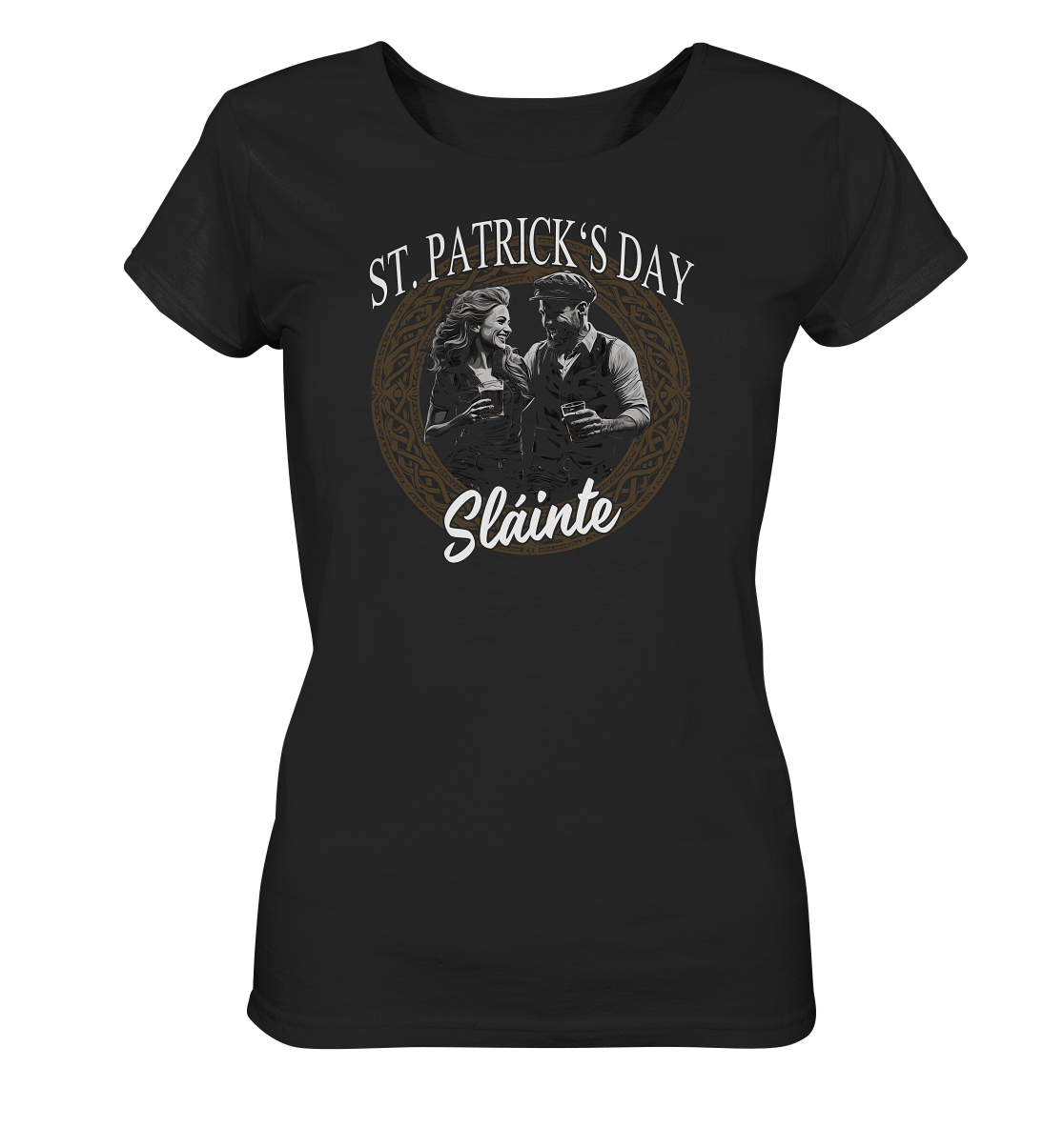 St. Patrick's Day "Sláinte / Couple" - Ladies Organic Shirt