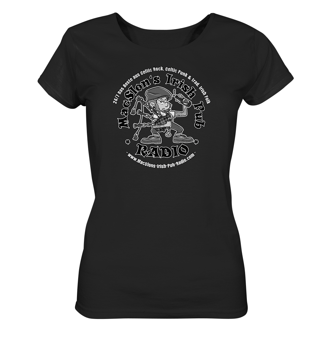 MacSlon's Radio "24/7 - Classic Logo"  - Ladies Organic Shirt