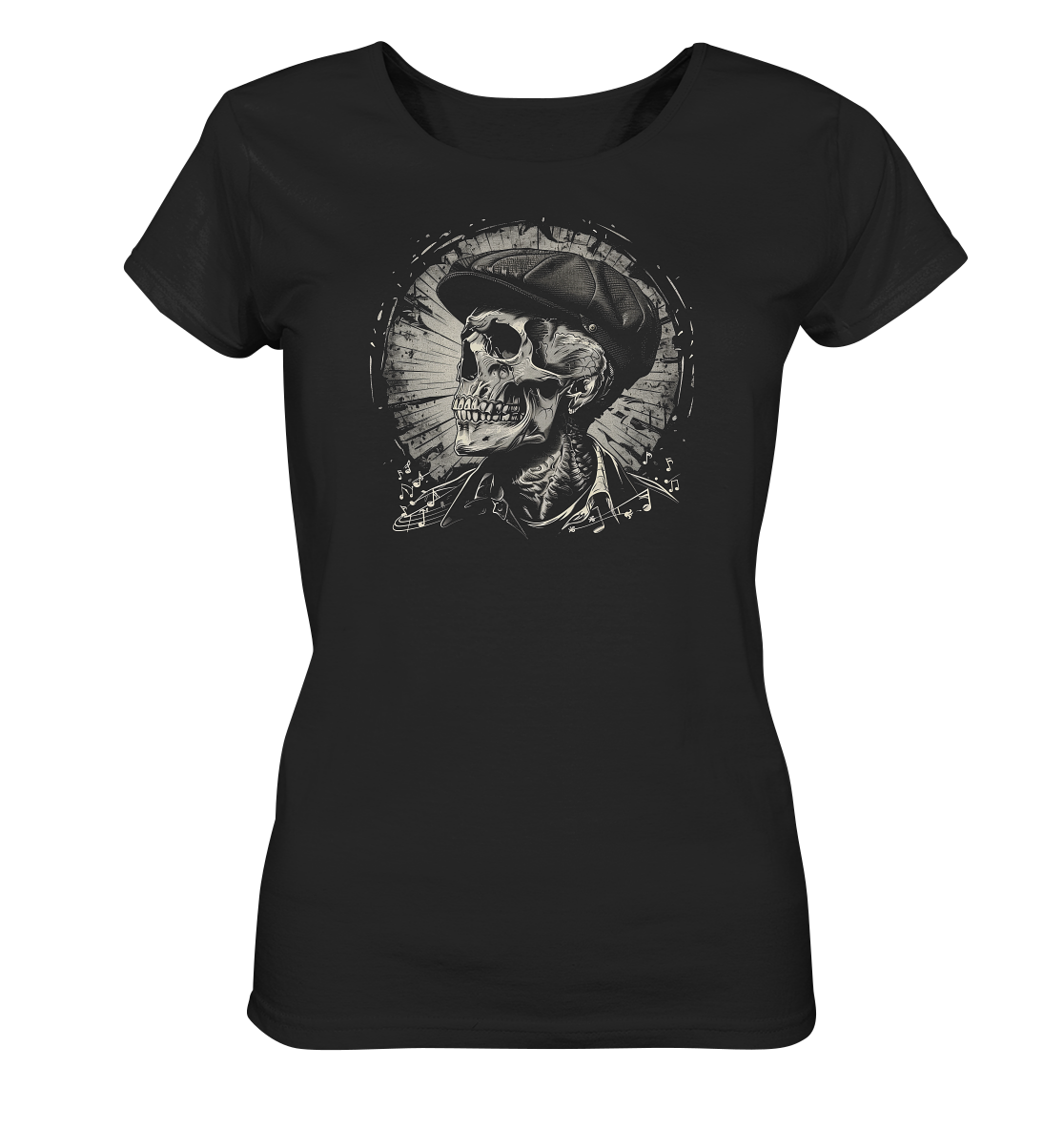 Skull "Flatcap I" - Ladies Organic Shirt