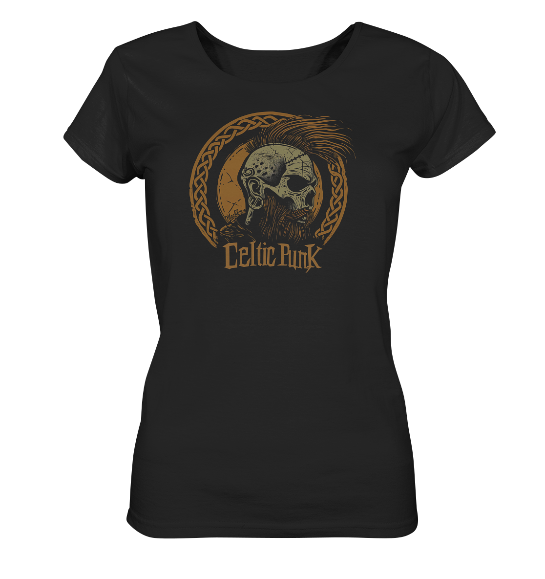 Celtic Punk "Skull / Circle I"  - Ladies Organic Shirt