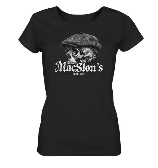 MacSlon's "Estd. 2009 / Flatcap-Skull IX" - Ladies Organic Shirt