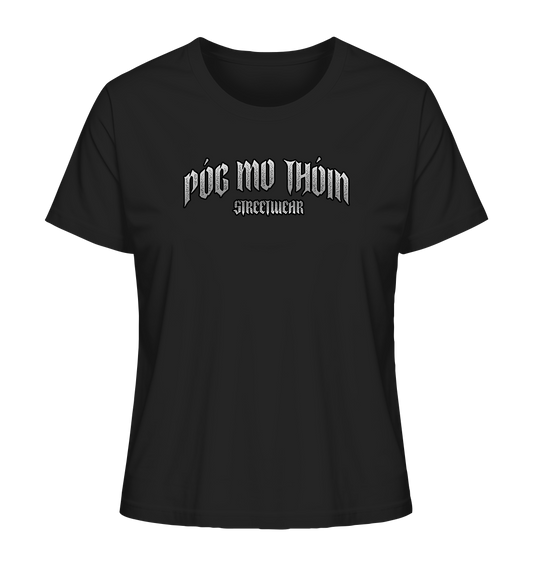 Póg Mo Thóin Streetwear "Logo" - Ladies Organic Shirt