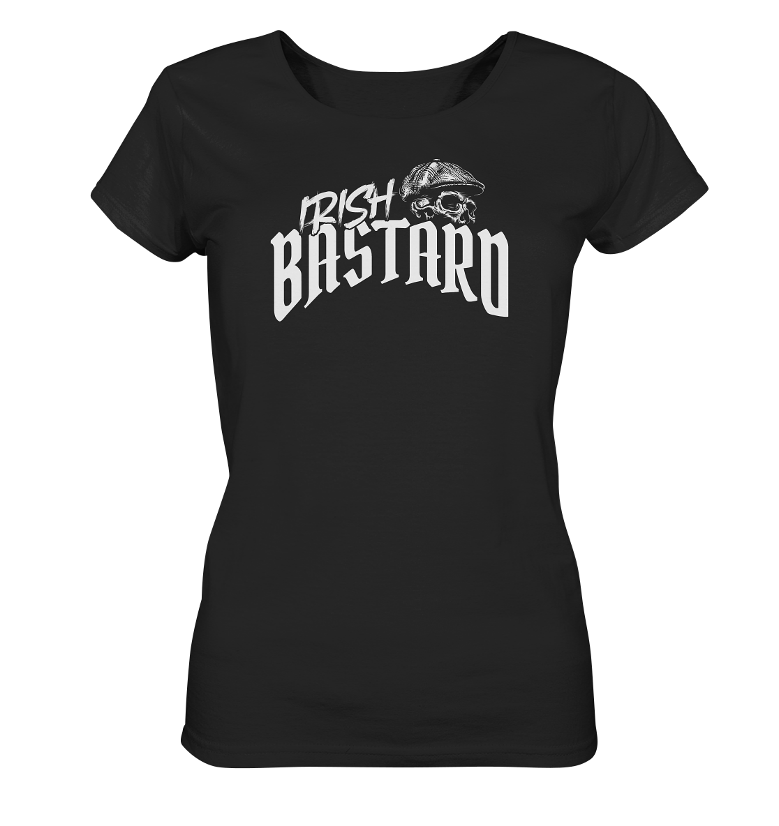 Irish Bastard "Flatcap-Skull V" - Ladies Organic Shirt