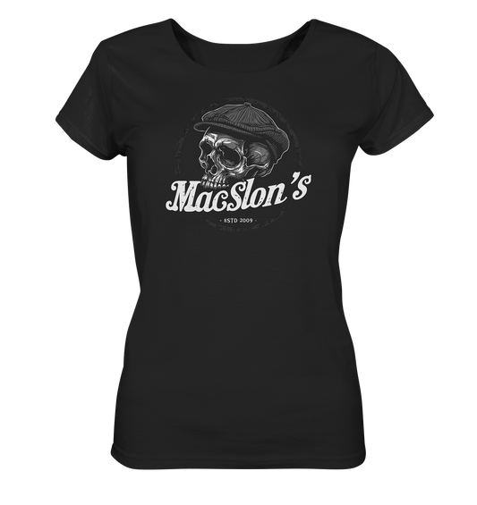 MacSlon's "Estd. 2009 / Flatcap-Skull II" - Ladies Organic Shirt