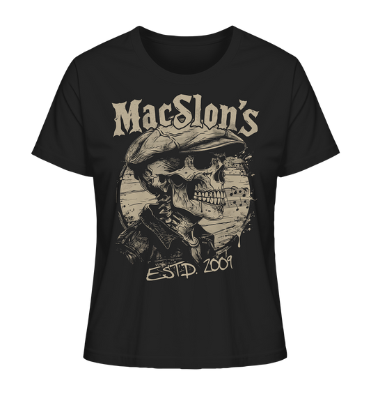 MacSlon's "Estd. 2009 / Flatcap-Skull XIII"  - Ladies Organic Shirt