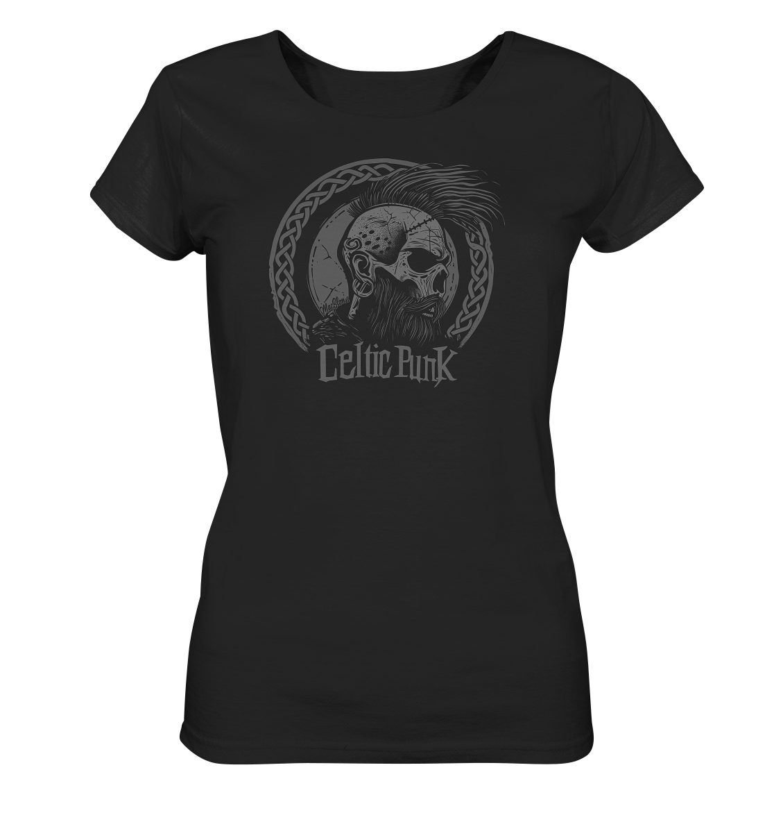 Celtic Punk "Skull / Circle II" - Ladies Organic Shirt