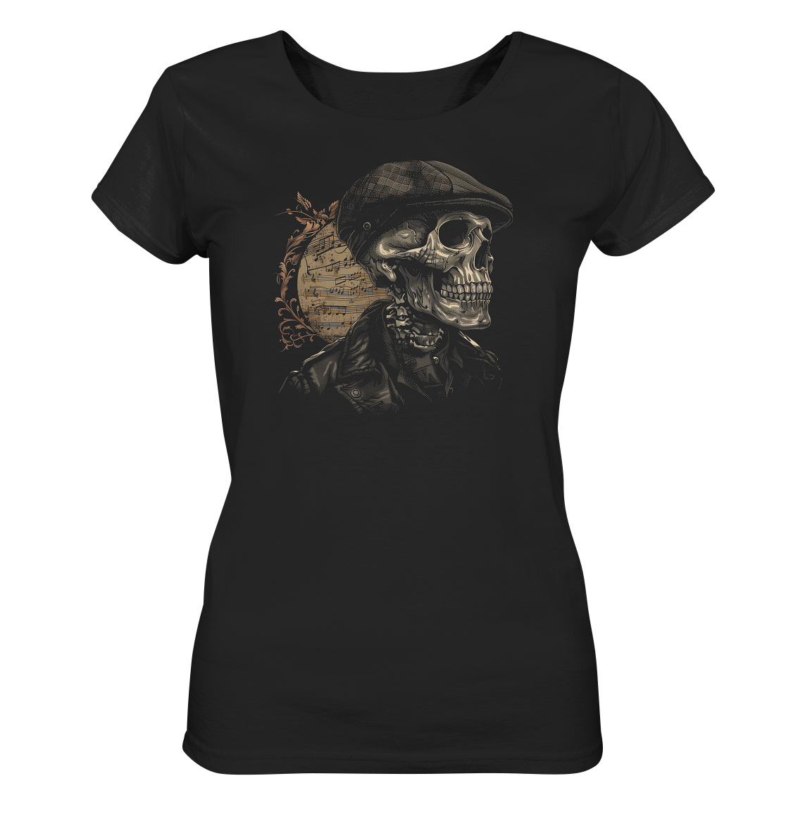 Skull "Flatcap II" - Ladies Organic Shirt