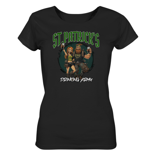 St. Patrick's "Drinking Army / Couple I" - Ladies Organic Shirt