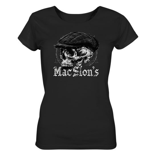 MacSlon's "Flatcap-Skull II" - Ladies Organic Shirt