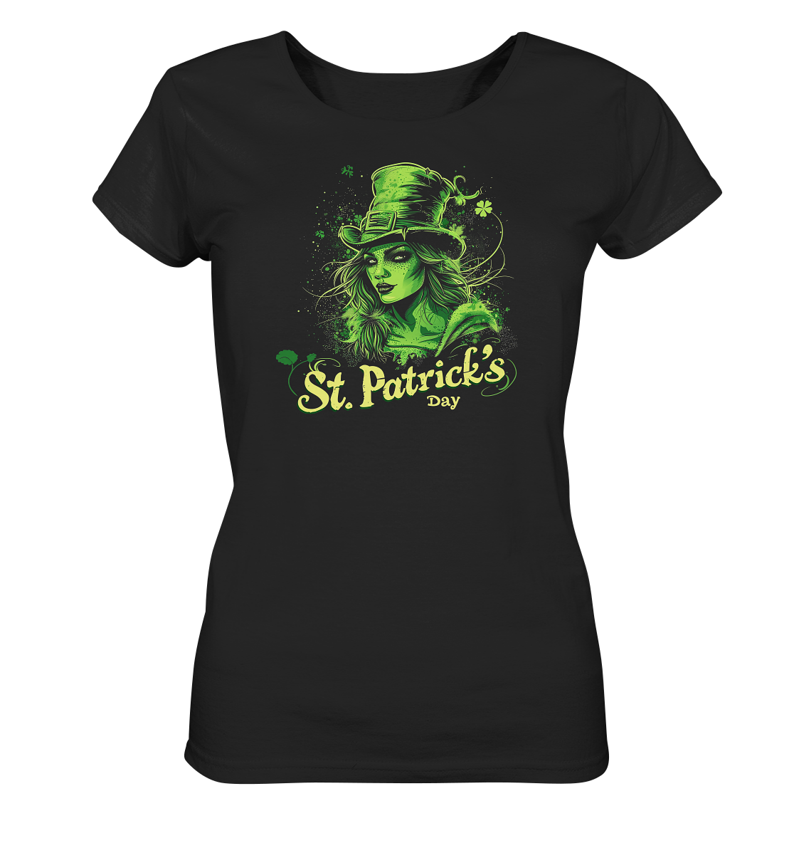 St. Patrick's Day "Leprechaun Girl II" - Ladies Organic Shirt