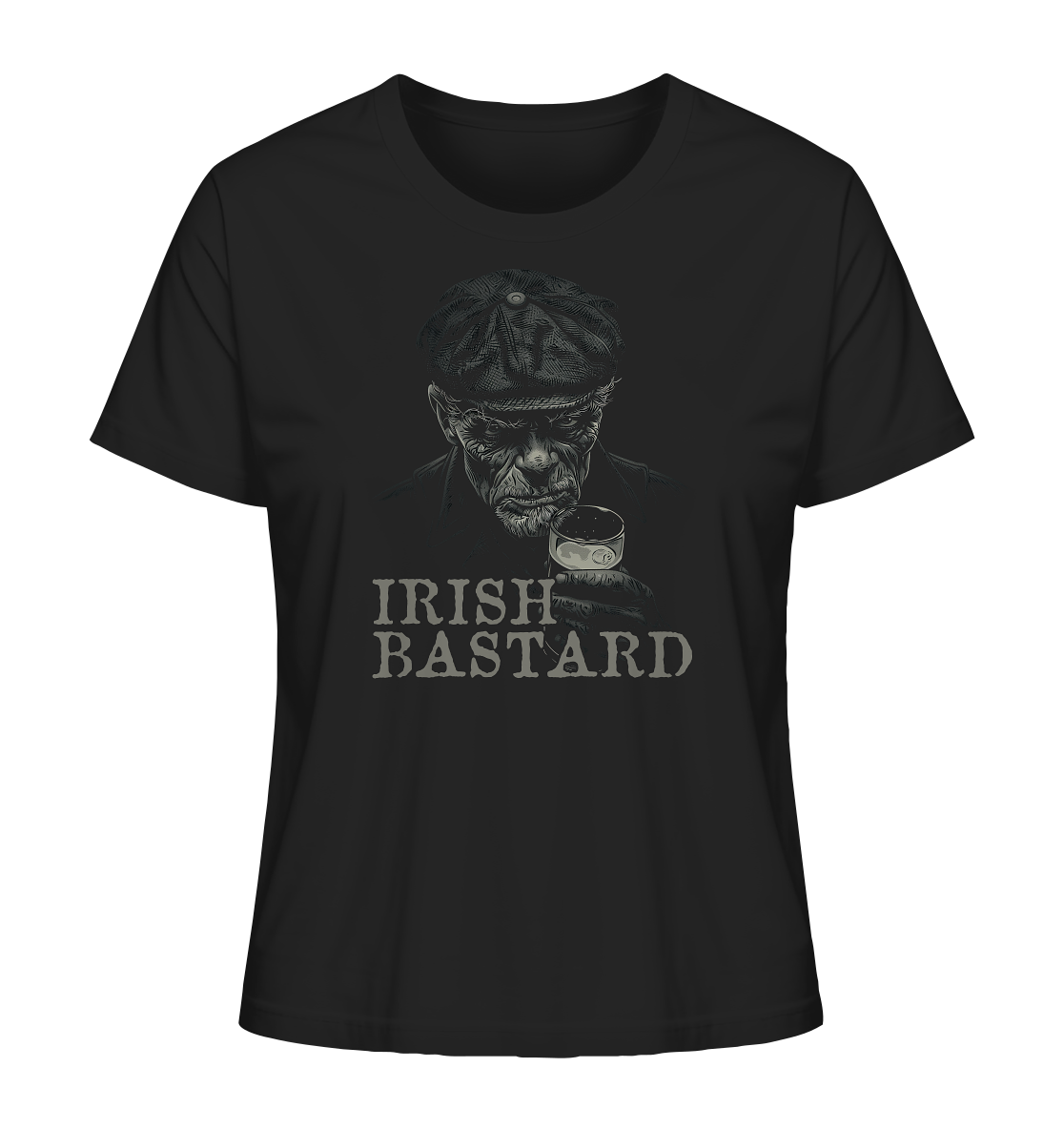 Irish Bastard "Old Irish Man VI"  - Ladies Organic Shirt