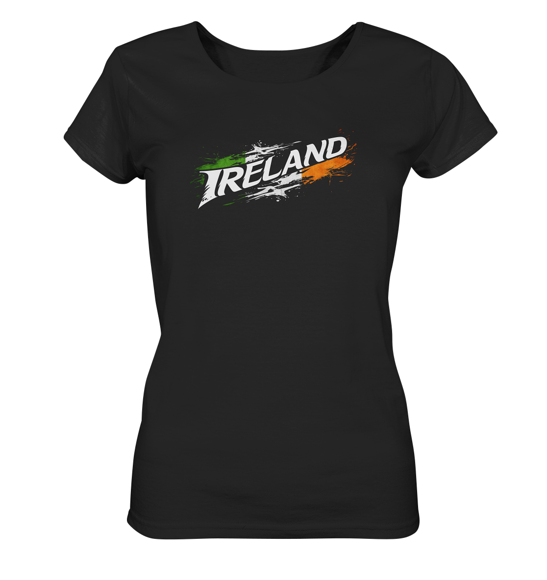 Ireland "Flag Splatter I"  - Ladies Organic Shirt