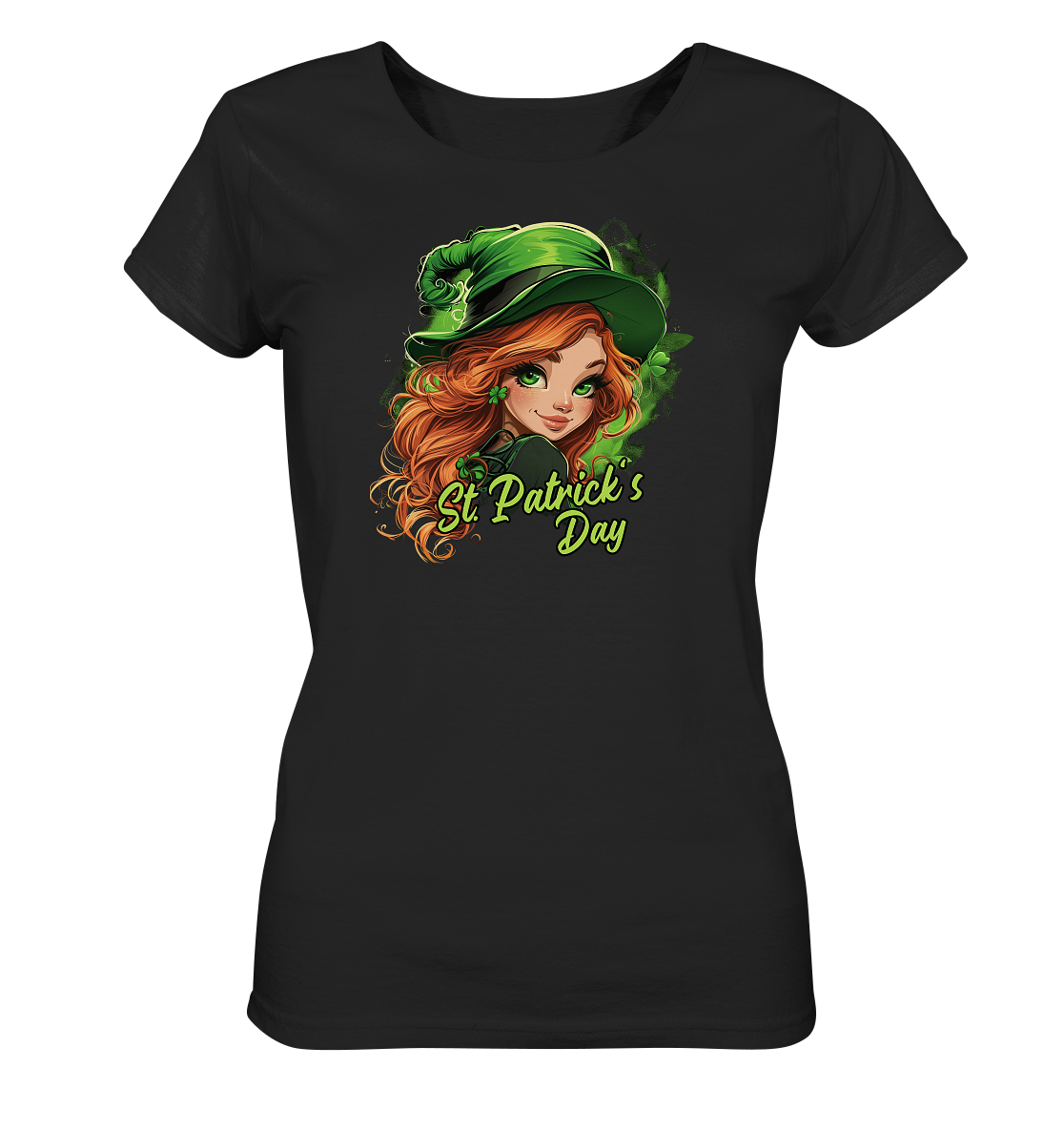 St. Patrick's Day "Leprechaun Girl I" - Ladies Organic Shirt