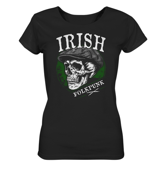 Irish Folkpunk "Flatcap-Skull I" - Ladies Organic Shirt