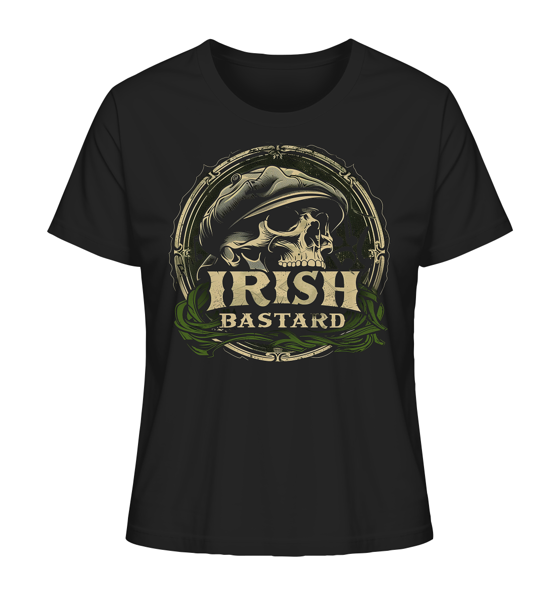 Irish Bastard "Flatcap-Skull VI" - Ladies Organic Shirt