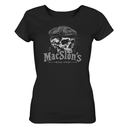 MacSlon's "Estd. 2009 / Flatcap-Skull IV" - Ladies Organic Shirt