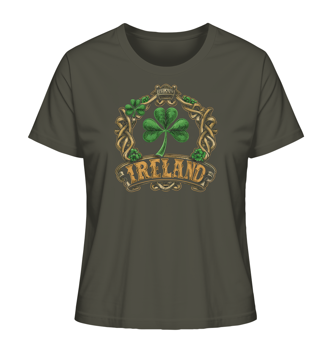 Ireland "Shamrock / Crest III" - Ladies Organic Shirt