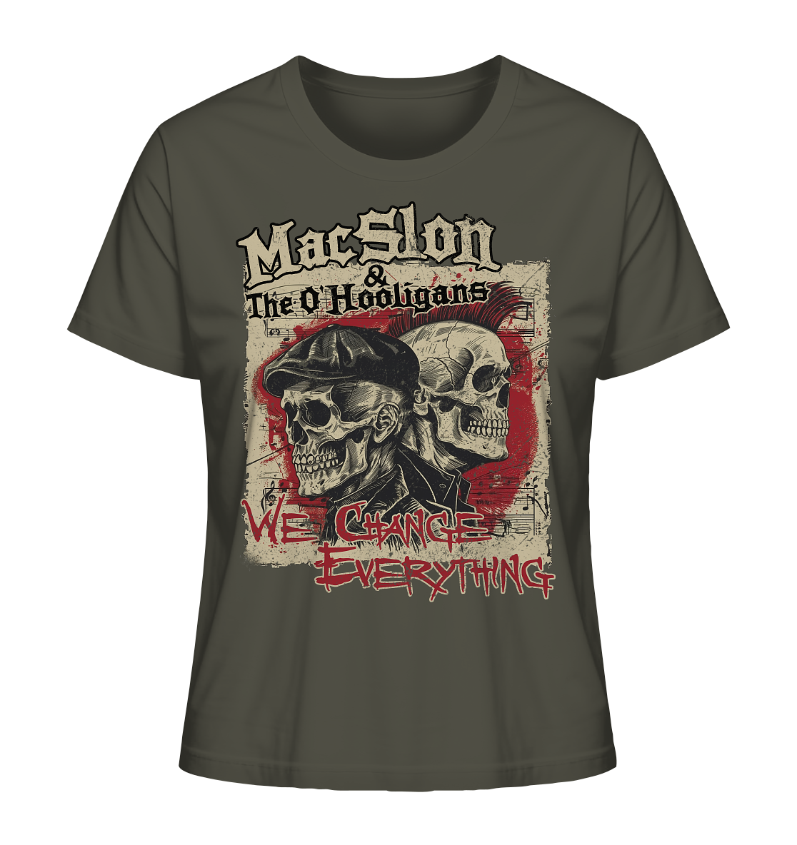 MacSlon & The O'Hooligans "We Change Everything" - Ladies Organic Shirt