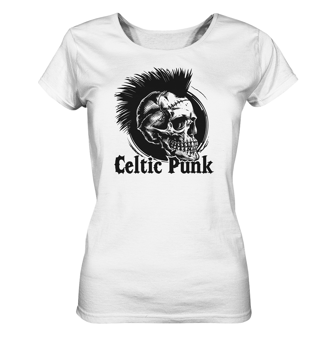 Celtic Punk "Skull II" - Ladies Organic Shirt