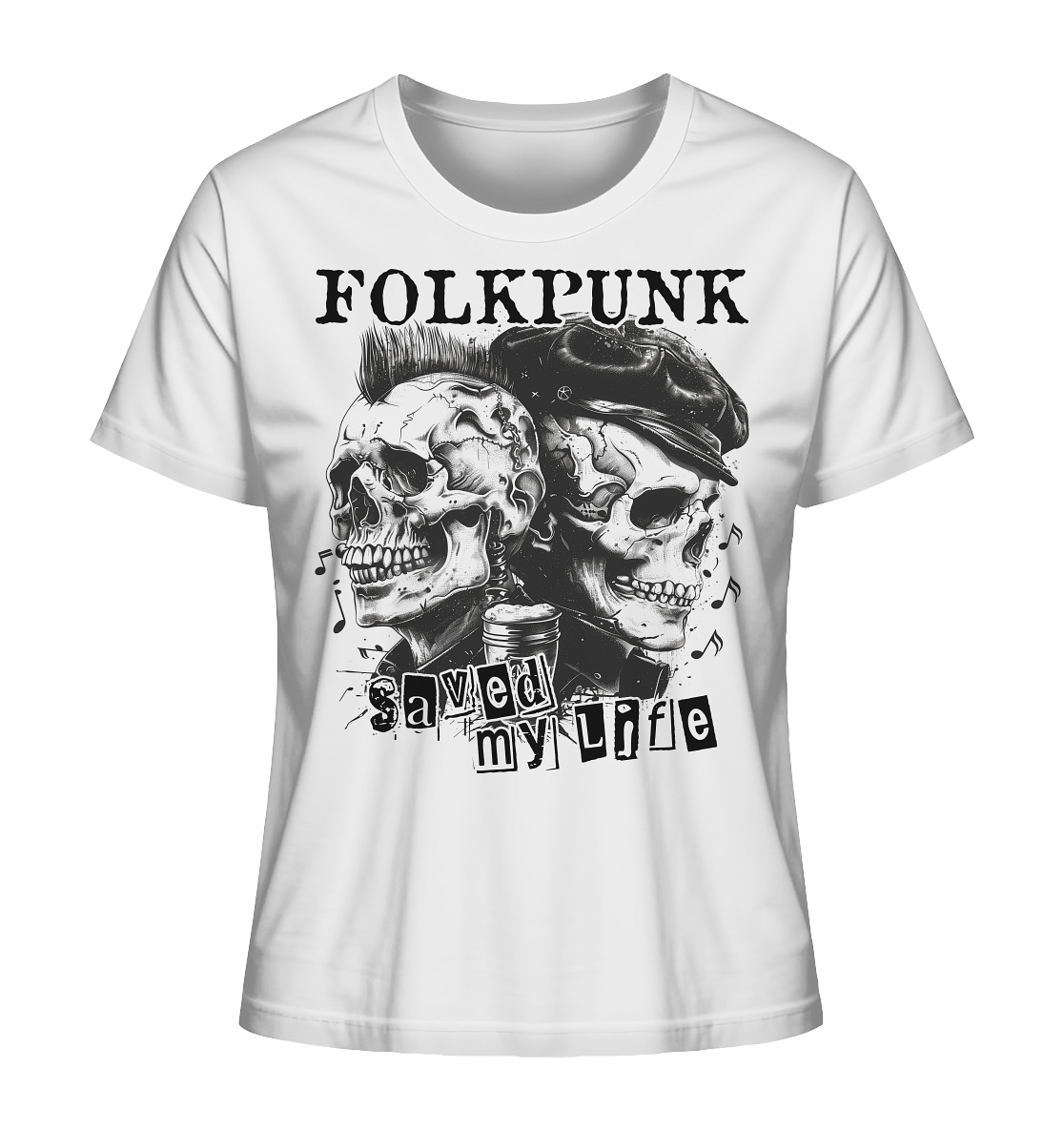 Folkpunk "Saved My Life I" - Ladies Organic Shirt